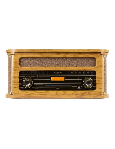 MEMPHIS GIRADISCOS VINTAGE MADERA CLARA