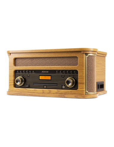 MEMPHIS GIRADISCOS VINTAGE MADERA CLARA