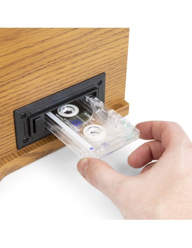 MEMPHIS GIRADISCOS VINTAGE MADERA CLARA