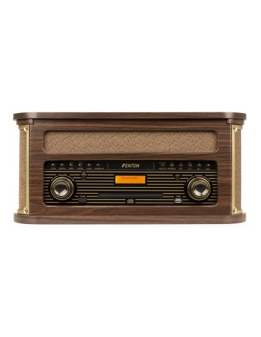 MEMPHIS GIRADISCOS VINTAGE MADERA OSCURA