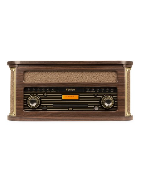 MEMPHIS GIRADISCOS VINTAGE MADERA OSCURA