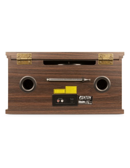 MEMPHIS GIRADISCOS VINTAGE MADERA OSCURA
