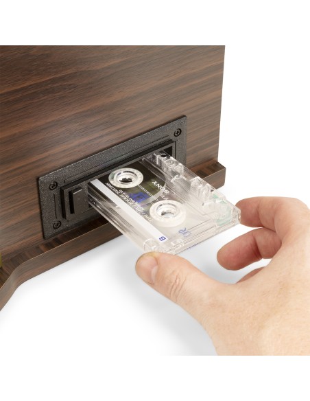 MEMPHIS GIRADISCOS VINTAGE MADERA OSCURA