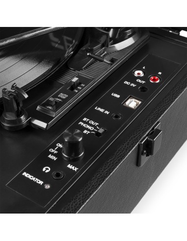 RP118B GIRADISCOS MALETA CON BT IN/OUT