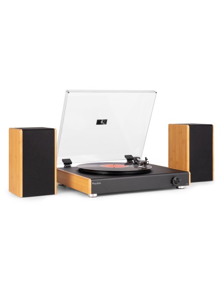 RP335BB TOCADISCOS VINTAGE CON ALTAVOCES BAMBÚ