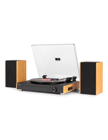 RP335BB TOCADISCOS VINTAGE CON ALTAVOCES BAMBÚ