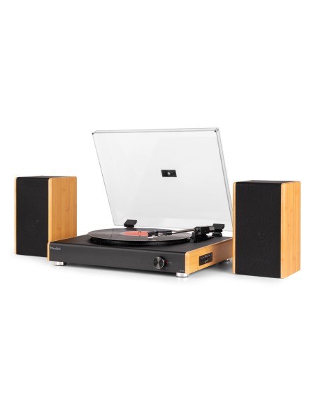 RP335BB TOCADISCOS VINTAGE CON ALTAVOCES BAMBÚ