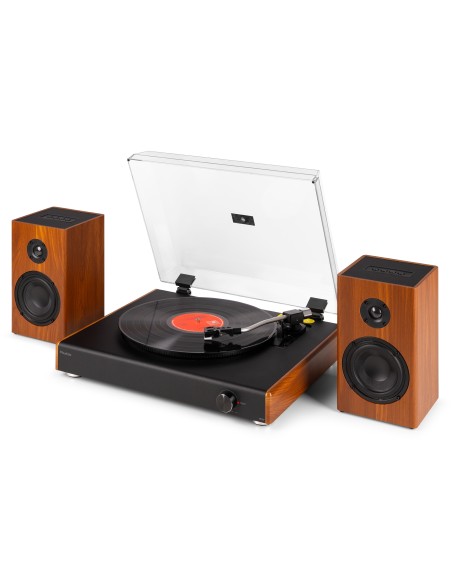 RP337W TOCADISCOS VINTAGE CON ALTAVOCES BT INALÁMBRICOS MADERA