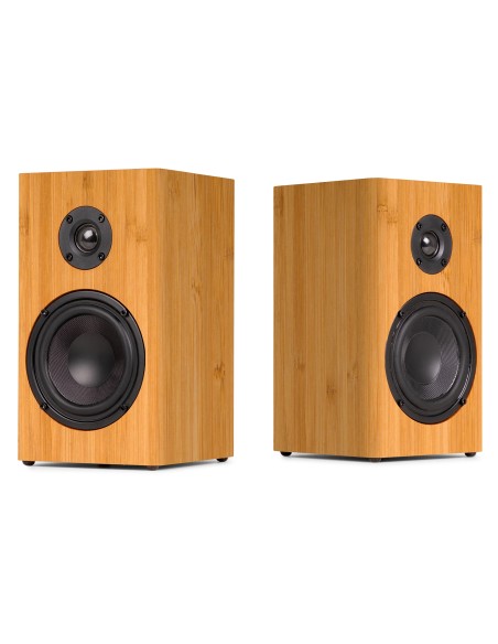 RP337BB TOCADISCOS VINTAGE CON ALTAVOCES BT INALÁMBRICOS BAMBÚ