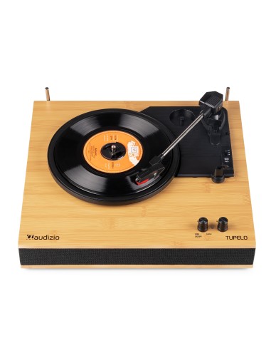 TUPELO TOCADISCOS BT CON 2 ALTAVOCES BAMBÚ