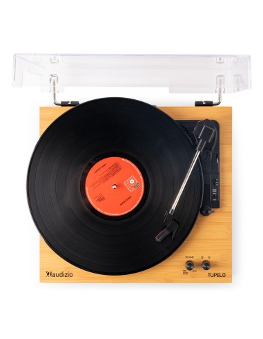 TUPELO TOCADISCOS BT CON 2 ALTAVOCES BAMBÚ