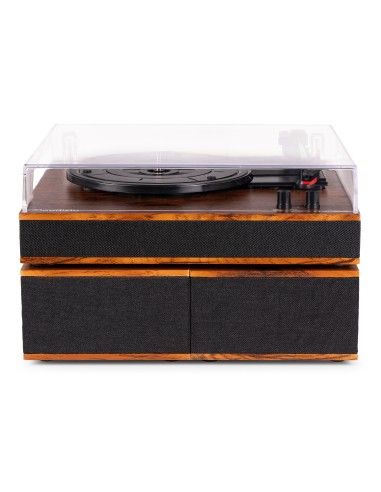 TUPELO TOCADISCOS BT CON 2 ALTAVOCES MADERA