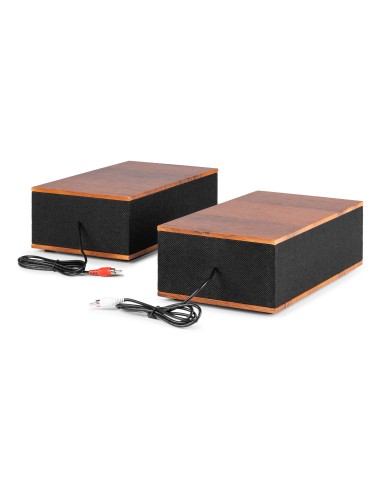 TUPELO TOCADISCOS BT CON 2 ALTAVOCES MADERA