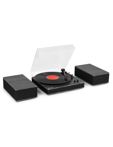 TUPELO TOCADISCOS BT CON 2 ALTAVOCES NEGRO