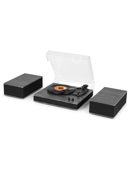 TUPELO TOCADISCOS BT CON 2 ALTAVOCES NEGRO