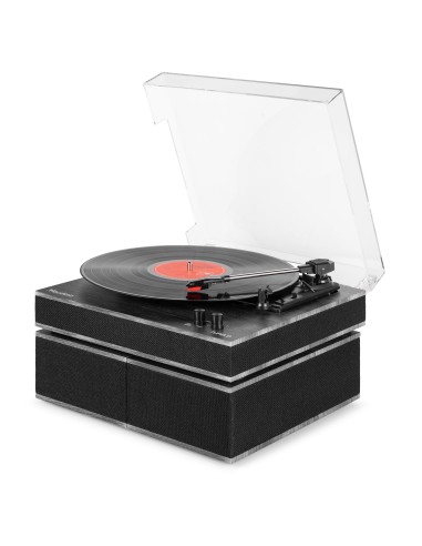 TUPELO TOCADISCOS BT CON 2 ALTAVOCES NEGRO