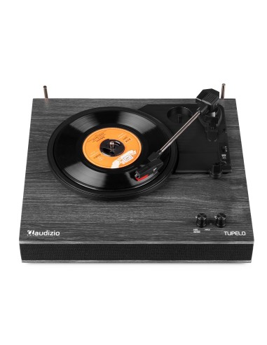 TUPELO TOCADISCOS BT CON 2 ALTAVOCES NEGRO