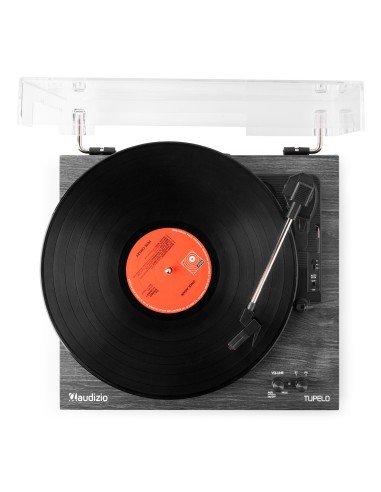 TUPELO TOCADISCOS BT CON 2 ALTAVOCES NEGRO