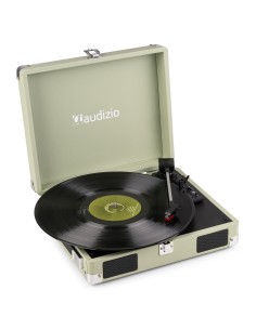 RP111G GIRADISCOS TIPO MALETÍN, VERDE