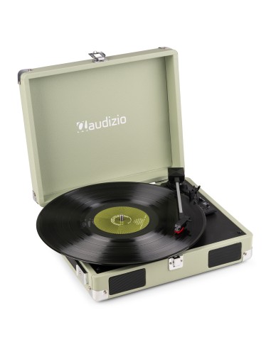 RP111G GIRADISCOS TIPO MALETÍN, VERDE