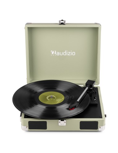 RP111G GIRADISCOS TIPO MALETÍN, VERDE