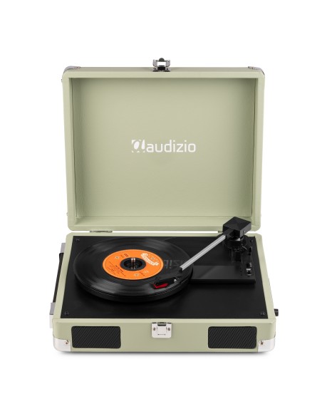 RP111G GIRADISCOS TIPO MALETÍN, VERDE