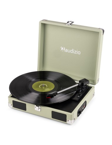 RP111G GIRADISCOS TIPO MALETÍN, VERDE