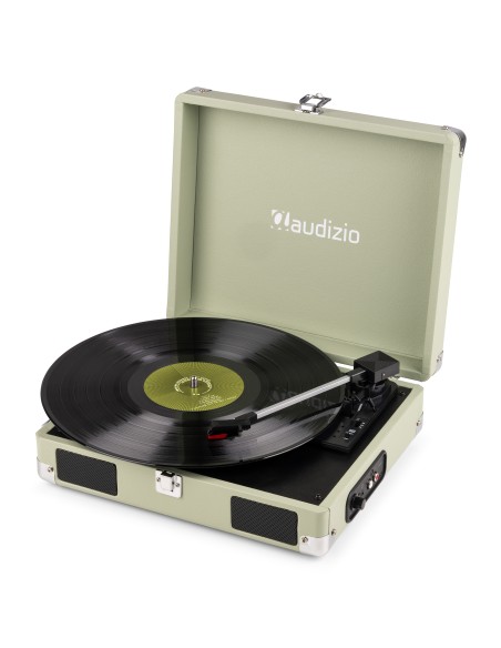 RP111G GIRADISCOS TIPO MALETÍN, VERDE