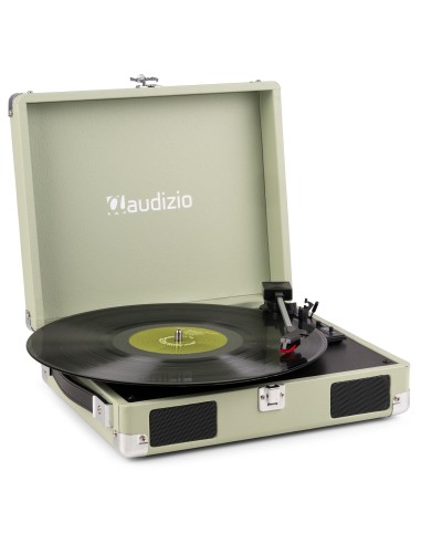 RP111G GIRADISCOS TIPO MALETÍN, VERDE