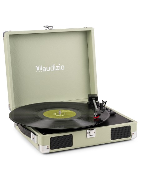 RP111G GIRADISCOS TIPO MALETÍN, VERDE