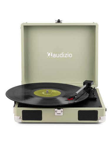 RP111G GIRADISCOS TIPO MALETÍN, VERDE