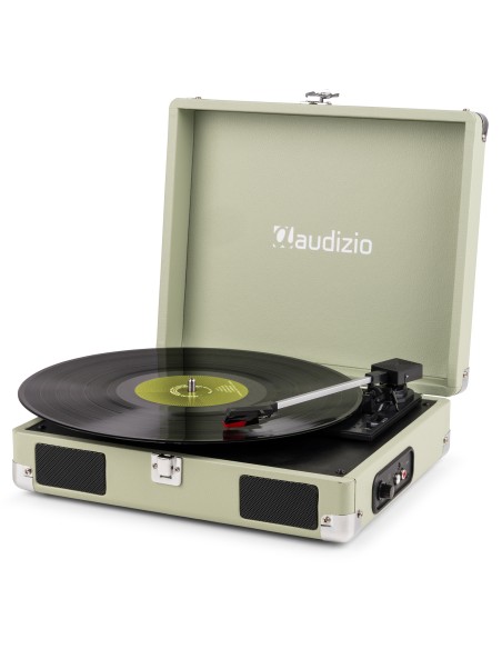 RP111G GIRADISCOS TIPO MALETÍN, VERDE