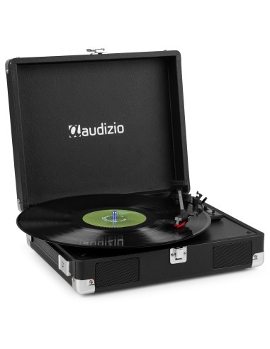 RP111BK GIRADISCOS TIPO MALETÍN, NEGRO