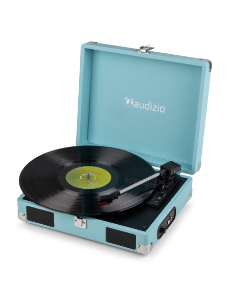 RP111BL GIRADISCOS TIPO MALETÍN, AZUL