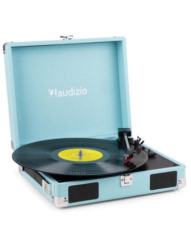 RP111BL GIRADISCOS TIPO MALETÍN, AZUL