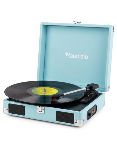 RP111BL GIRADISCOS TIPO MALETÍN, AZUL