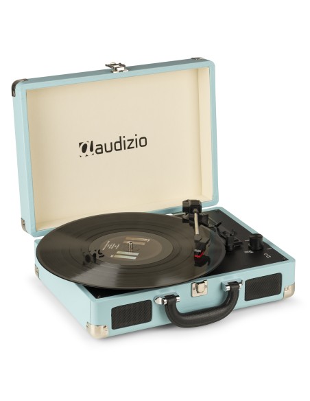 RP114BL GIRADISCOS TIPO MALETÍN, AZUL