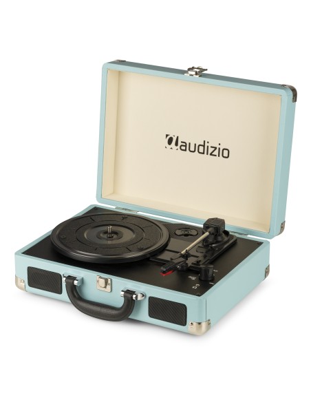 RP114BL GIRADISCOS TIPO MALETÍN, AZUL