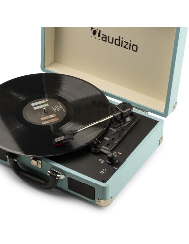 RP114BL GIRADISCOS TIPO MALETÍN, AZUL