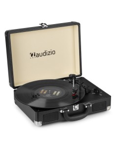 RP114BK GIRADISCOS TIPO MALETÍN, NEGRO