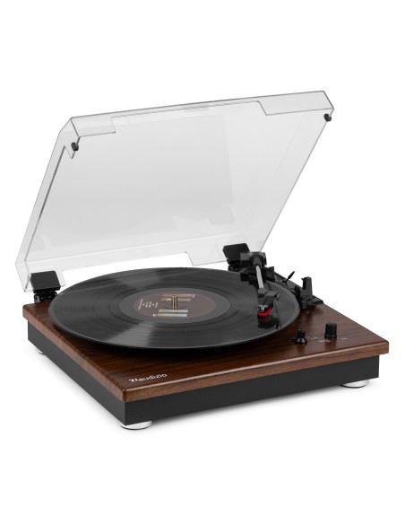 RP112D GIRADISCOS BT IN/OUT MADERA OSCURA