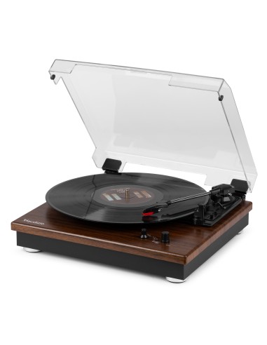 RP112D GIRADISCOS BT IN/OUT MADERA OSCURA