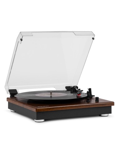 RP112D GIRADISCOS BT IN/OUT MADERA OSCURA