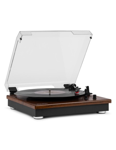 RP112D GIRADISCOS BT IN/OUT MADERA OSCURA