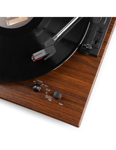 RP112D GIRADISCOS BT IN/OUT MADERA OSCURA