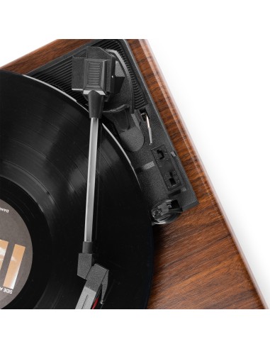 RP112D GIRADISCOS BT IN/OUT MADERA OSCURA