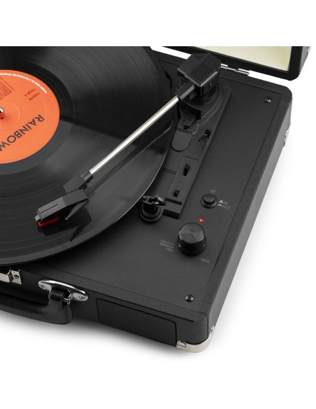RP116BK MALETA REPRODUCTOR GIRADISCOS CON BT IN/OUT