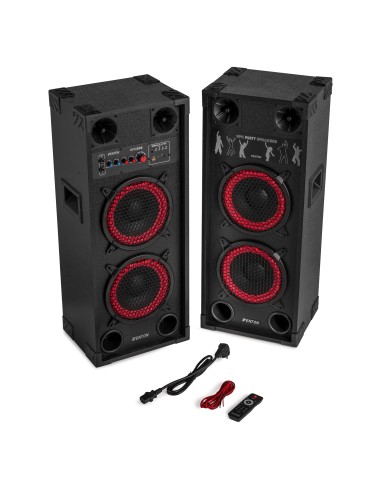 SPK-208 JUEGO DE ALTAVOCES ACTIVOS PA 2 X 8" BT