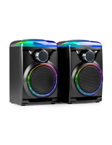 TRACK 2.0 JUEGO DE ALTAVOCES AMPLIFICADOS CON LED NEGRO