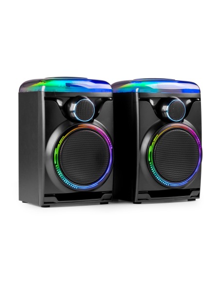 TRACK 2.0 JUEGO DE ALTAVOCES AMPLIFICADOS CON LED NEGRO